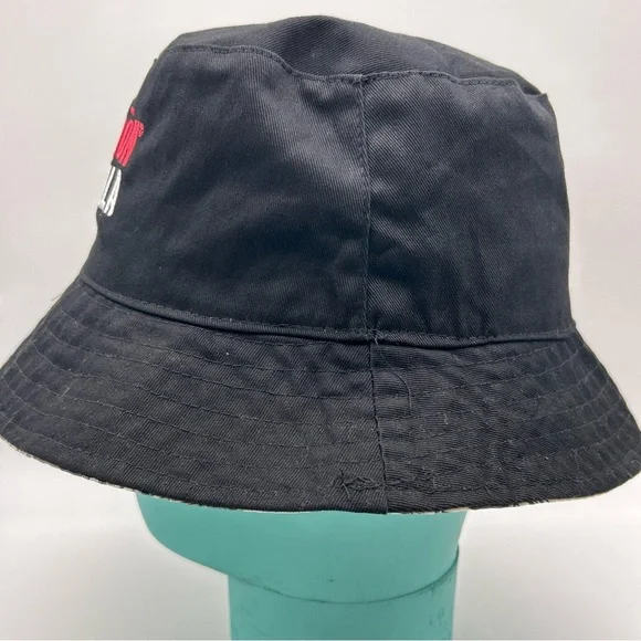 Espolon Tequila Reversible Black Bucket Hat Skeletons Graphic All Over Print - Picture 14 of 15